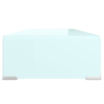 Tv-meubel/monitorverhoger 80x30x13 cm glas groen 4