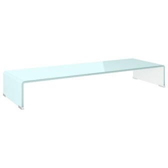 Tv-meubel/monitorverhoger 90x30x13 cm glas groen 2