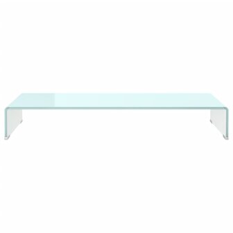 Tv-meubel/monitorverhoger 90x30x13 cm glas groen 3