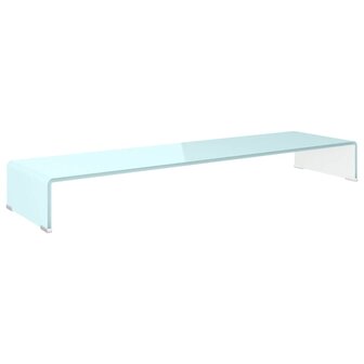 TV-meubel/monitorverhoger 110x30x13 cm glas groen 2