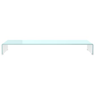 TV-meubel/monitorverhoger 110x30x13 cm glas groen 3