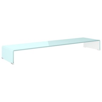 TV-meubel/monitorverhoger 120x30x13 cm glas groen 2