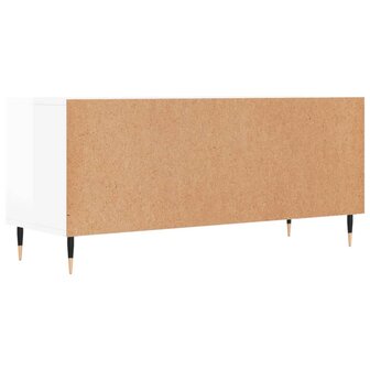 Tv-meubel 100x34,5x44,5 cm bewerkt hout hoogglans wit 8