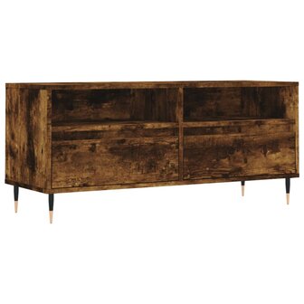 Tv-meubel 100x34,5x44,5 cm bewerkt hout gerookt eikenkleurig 2