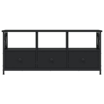 Tv-meubel 102x33x45 cm bewerkt hout en ijzer zwart 5