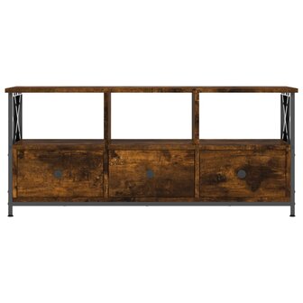 Tv-meubel 102x33x45 cm bewerkt hout en ijzer gerookt eikenkleur 5