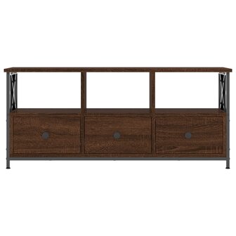 Tv-meubel 102x33x45 cm bewerkt hout en ijzer bruin eikenkleur 5