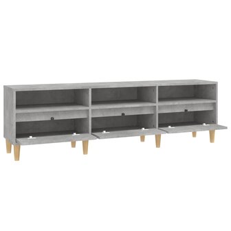 Tv-meubel 150x30x44,5 cm bewerkt hout betongrijs 7