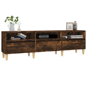 Tv-meubel 150x30x44,5 cm bewerkt hout gerookt eikenkleurig 4