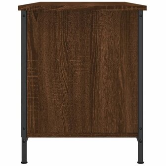 Tv-meubel 100x40x50 cm bewerkt hout bruin eikenkleur 7