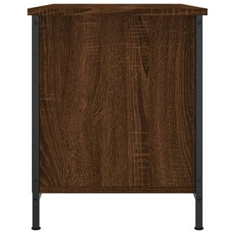 Tv-meubel 80x40x50 cm bewerkt hout bruin eikenkleur 7