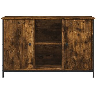 Tv-meubel 100x35x65 cm bewerkt hout gerookt eikenkleurig 5