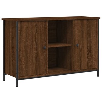 Tv-meubel 100x35x65 cm bewerkt hout bruin eikenkleur 2