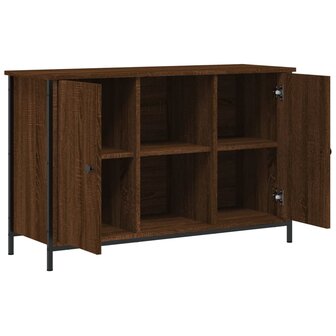 Tv-meubel 100x35x65 cm bewerkt hout bruin eikenkleur 6