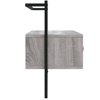 Tv-meubel wandgemonteerd 100,5x30x51 cm hout grijs sonoma eiken 5