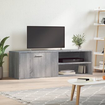 Tv-meubel 120x34x37 cm bewerkt hout grijs sonoma eikenkleurig 1