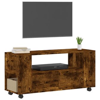 Tv-meubel 102x34,5x43 cm bewerkt hout gerookt eikenkleurig 3