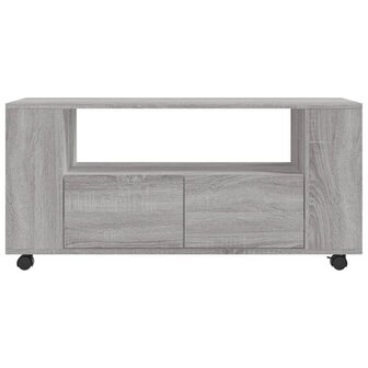 Tv-meubel 102x34,5x43 cm bewerkt hout grijs sonoma eikenkleurig 6