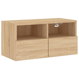 Tv-wandmeubel 60x30x30 cm bewerkt hout sonoma eikenkleurig 2