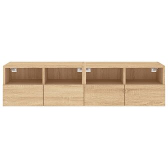 Tv-meubels 2 st 60x30x30 cm bewerkt hout sonoma eikenkleurig 8