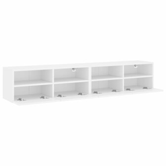 Tv-wandmeubels 2 st 80x30x30 cm bewerkt hout wit 7