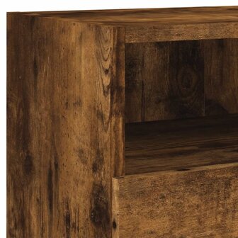 Tv-wandmeubels 2 st 80x30x30 cm bewerkt hout gerookt eikenkleur 11