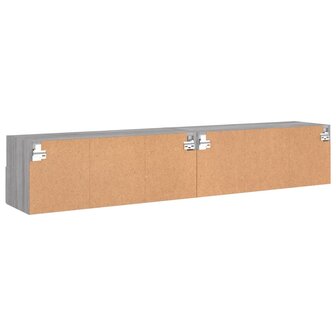 Tv-wandmeubels 2 st 80x30x30 cm bewerkt hout grijs sonoma eiken 10