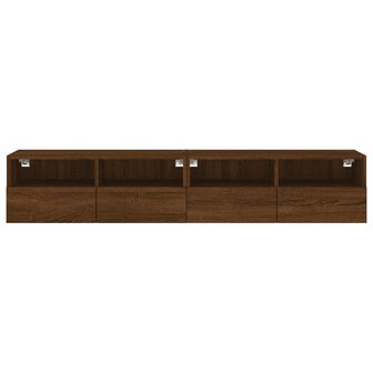 Tv-wandmeubels 2 st 80x30x30 cm bewerkt hout bruin eikenkleur 8