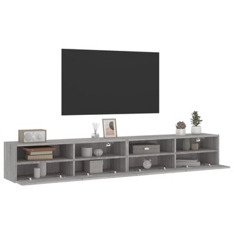 Tv-wandmeubels 2 st 100x30x30 cm hout grijs sonoma 5