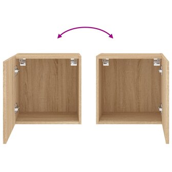 Tv-wandmeubels 2 st 40,5x30x40 cm hout sonoma eikenkleurig 11