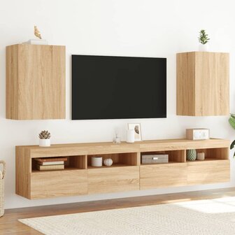 Tv-wandmeubels 2 st 40,5x30x60 cm hout sonoma eikenkleurig 1