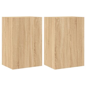 Tv-wandmeubels 2 st 40,5x30x60 cm hout sonoma eikenkleurig 2