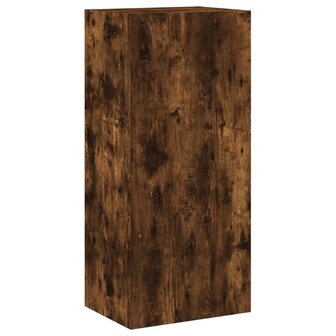 Tv-wandmeubel 40,5x30x90 cm bewerkt hout gerookt eikenkleurig 2