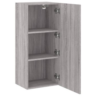 Tv-wandmeubel 40,5x30x90 cm bewerkt hout grijs sonoma 6