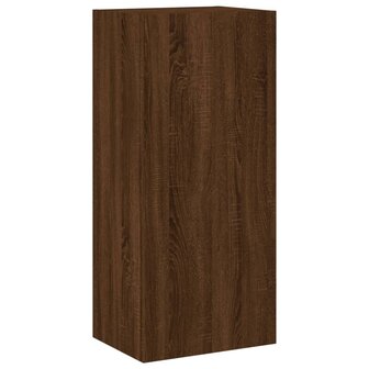 Tv-wandmeubel 40,5x30x90 cm bewerkt hout bruin eikenkleur 2