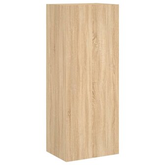 Tv-wandmeubel 40,5x30x102 cm bewerkt hout sonoma eikenkleurig 2