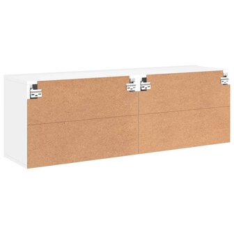 Tv-meubels 2 st wandgemonteerd 60x30x41 cm wit 9