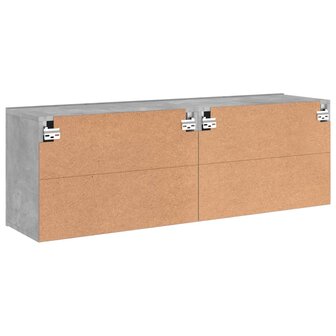 Tv-meubels 2 st wandgemonteerd 60x30x41 cm betongrijs 9