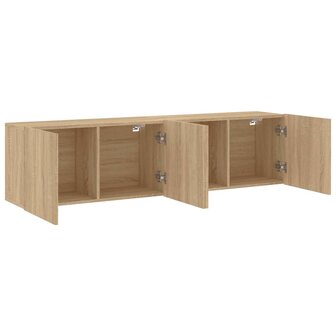 Tv-meubels 2 st wandgemonteerd 80x30x41 cm sonoma eikenkleurig 6