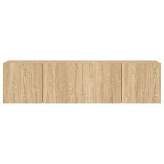 Tv-meubels 2 st wandgemonteerd 80x30x41 cm sonoma eikenkleurig 7