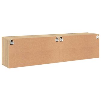 Tv-meubels 2 st wandgemonteerd 80x30x41 cm sonoma eikenkleurig 9