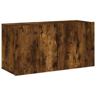 Tv-meubel wandgemonteerd 80x30x41 cm gerookt eikenkleurig 2