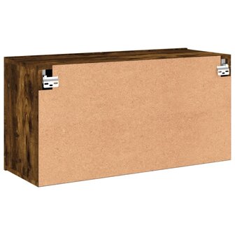 Tv-meubel wandgemonteerd 80x30x41 cm gerookt eikenkleurig 8