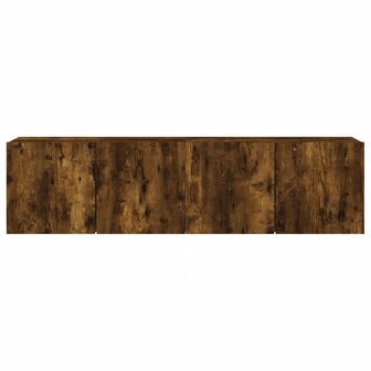 Tv-meubels 2 st wandgemonteerd 80x30x41 cm gerookt eikenkleurig 7