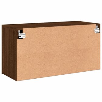 Tv-meubel wandgemonteerd 80x30x41 cm bruin eikenkleur 8