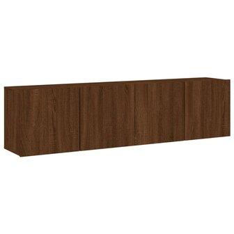 Tv-meubels 2 st wandgemonteerd 80x30x41 cm bruin eikenkleur 2