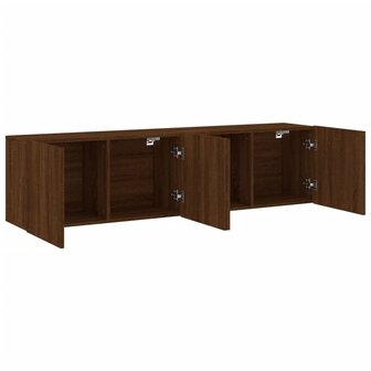 Tv-meubels 2 st wandgemonteerd 80x30x41 cm bruin eikenkleur 6