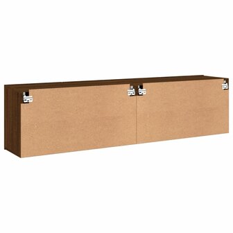 Tv-meubels 2 st wandgemonteerd 80x30x41 cm bruin eikenkleur 9