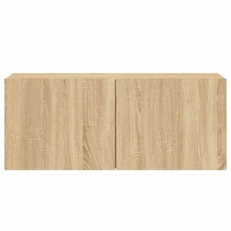 Tv-meubel wandgemonteerd 100x30x41 cm sonoma eikenkleurig 6