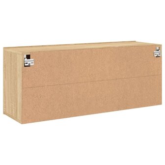 Tv-meubel wandgemonteerd 100x30x41 cm sonoma eikenkleurig 8